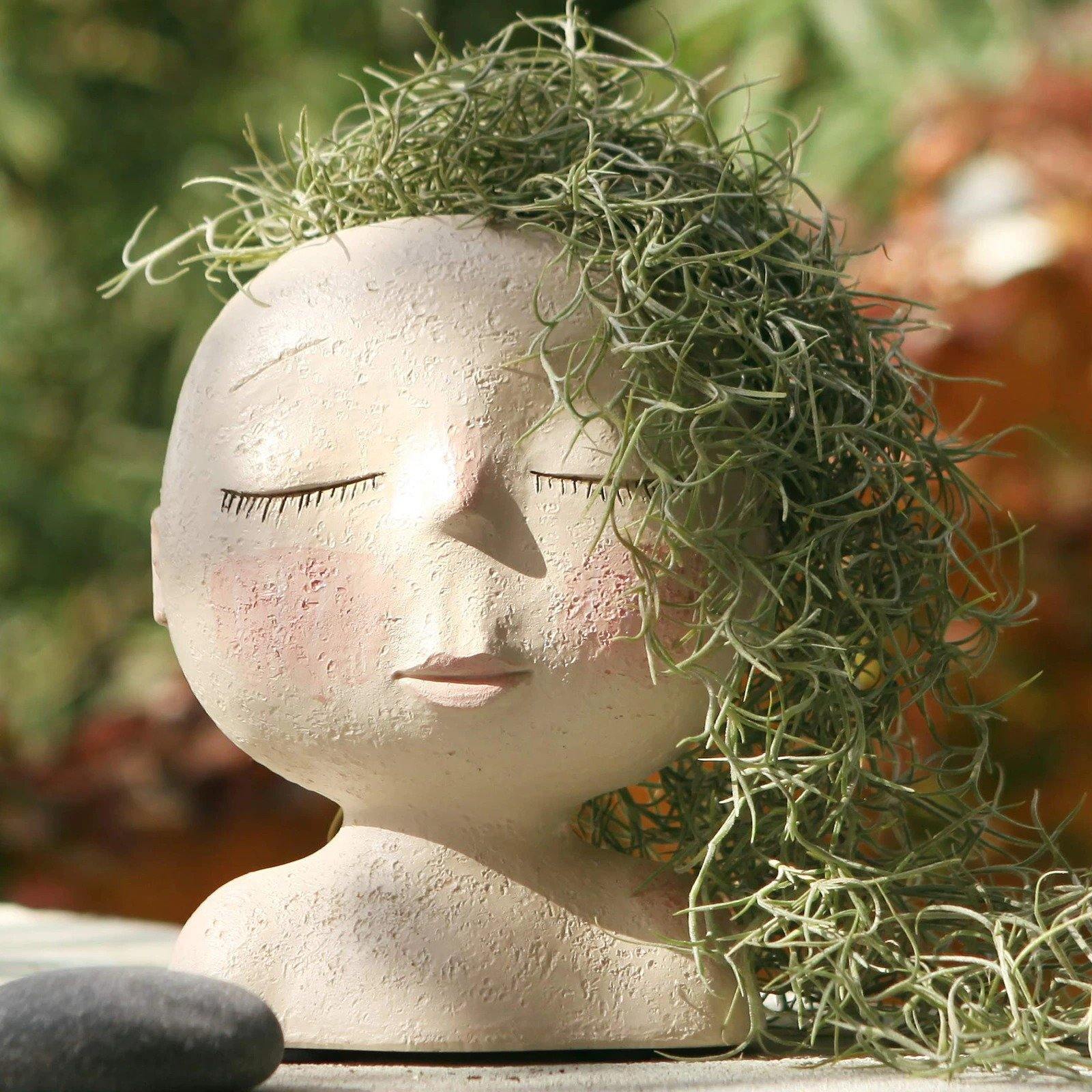 Tranquil Sleep Face Planter Vase